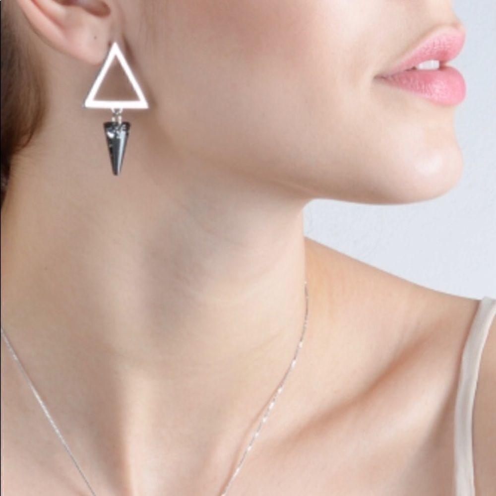 Swarovski Crystal Silver Night Earrings colors